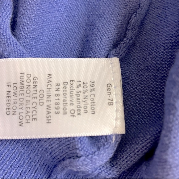 Isaac Mizrahi, cardigan, periwinkle blue, S. - Picture 6 of 6